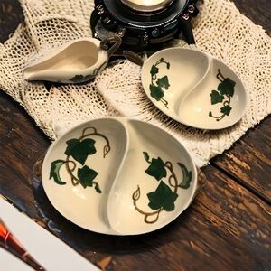 Vintage California Ivy by Metlox Poppytrail Three Piece Set